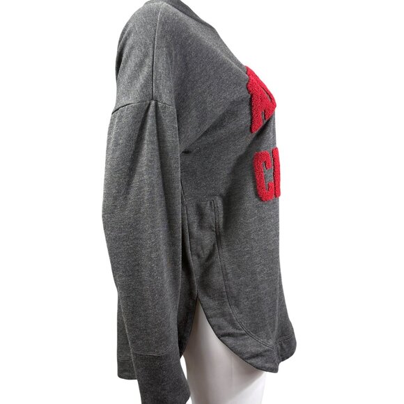 NFL Team Apparel Womens Arizona Cardinals Gray Sweatshirt Size L Red Logo Design - Picture 3 of 6